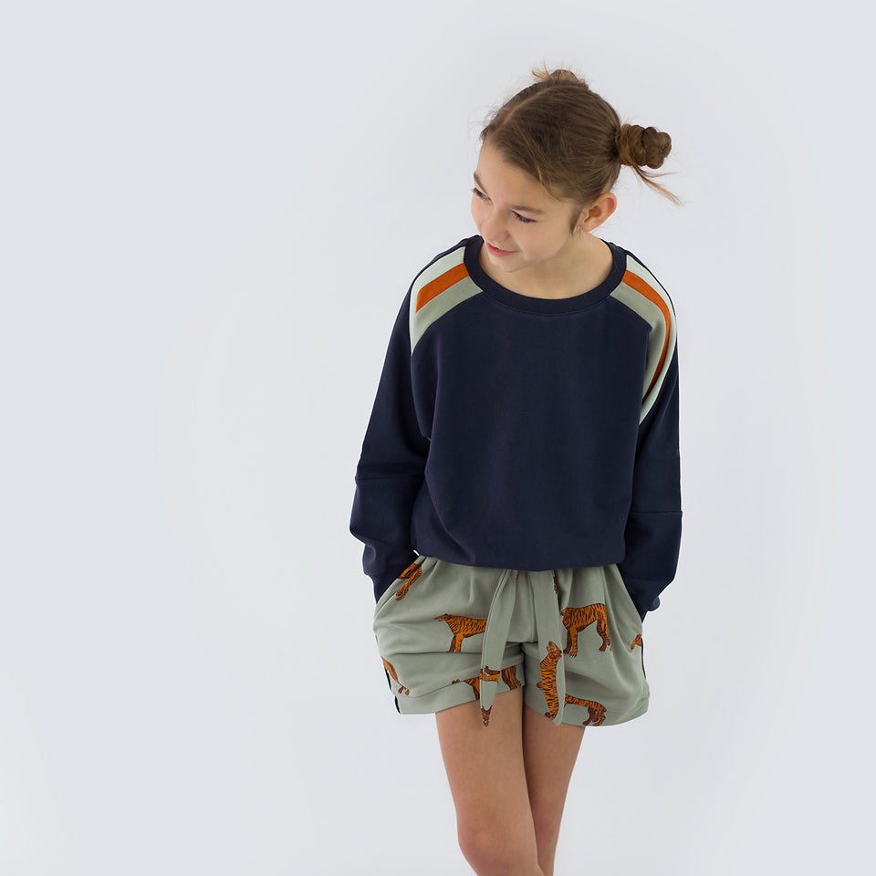 Rib Knit, Polar Night Blue
