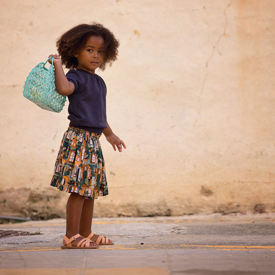 Cuban Houses Woven Viscose
