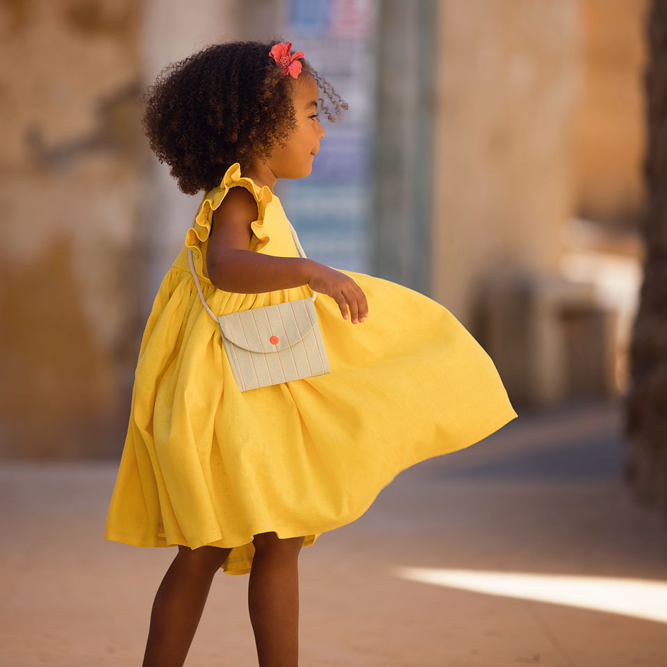 Linen Viscose, Balloon Yellow