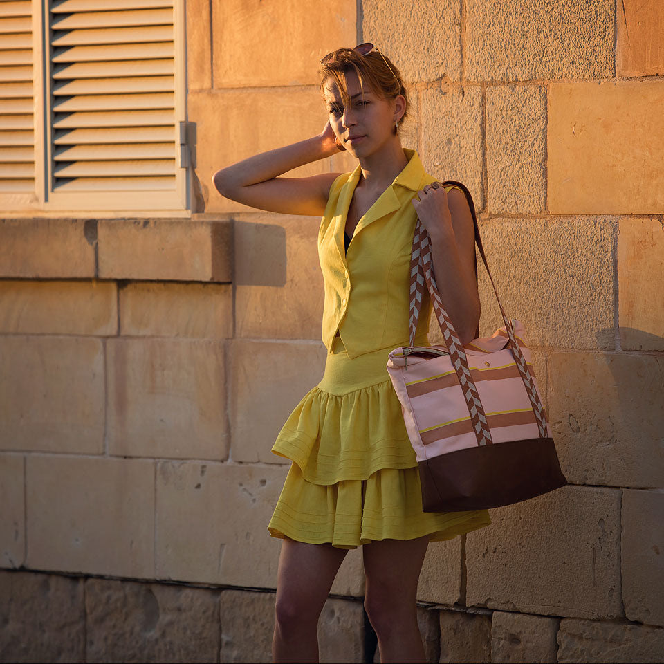 Linen Viscose, Balloon Yellow