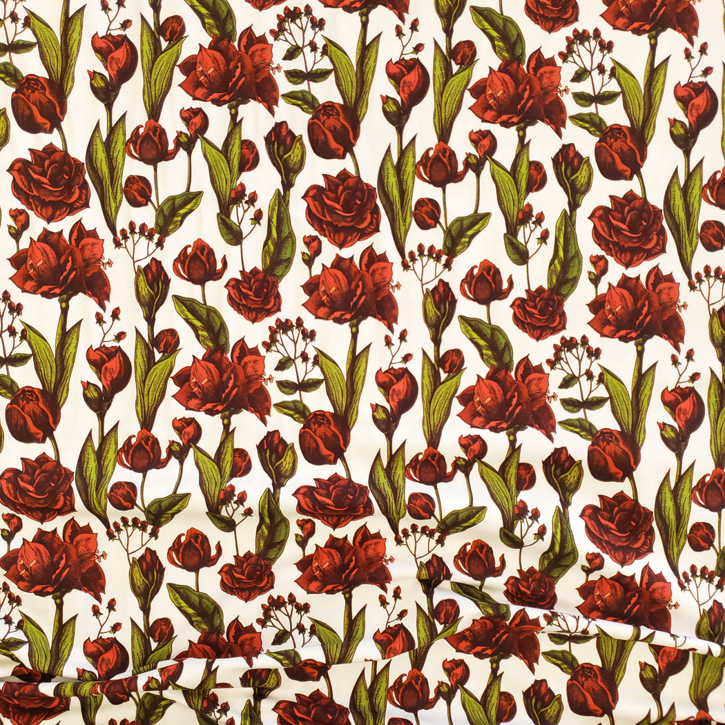 Amaryllis White Organic Jersey