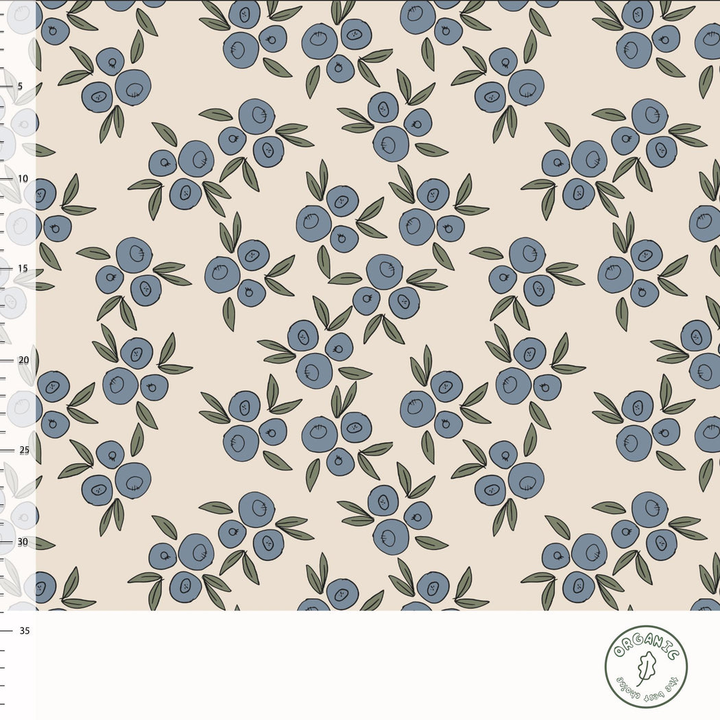 Blueberries Organic Jersey, Cream