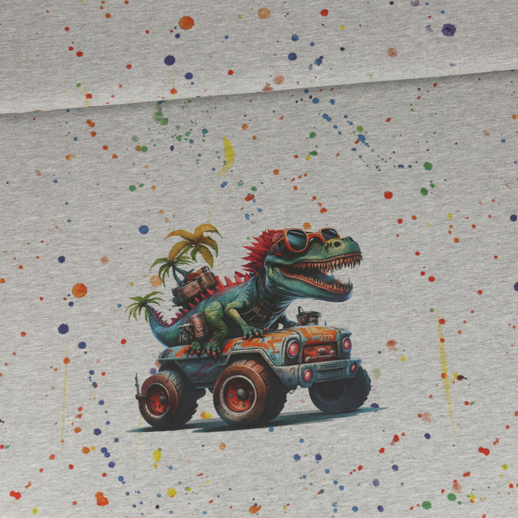 Adventurous Dinosaur Splash Organic French Terry RAPPORT