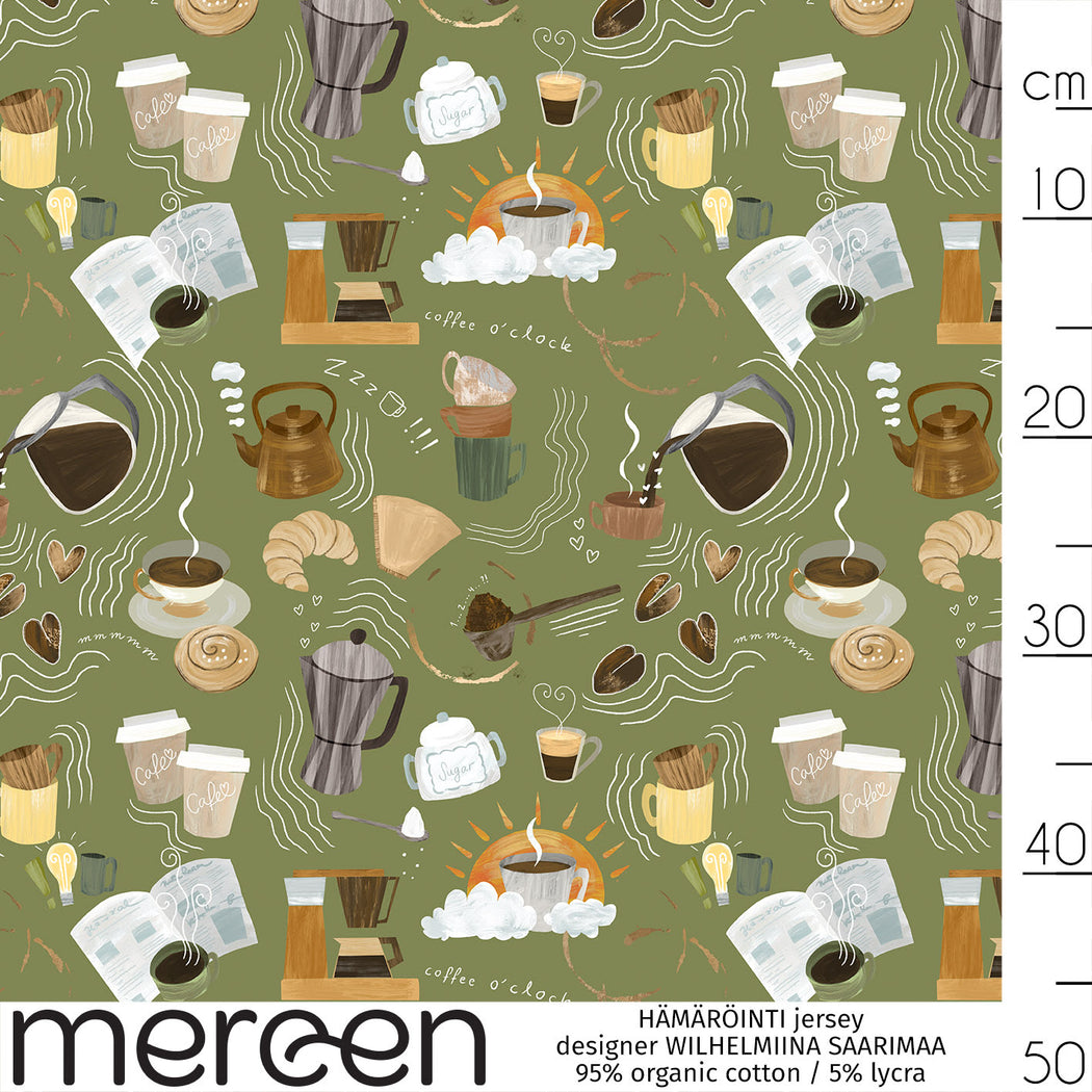 Coffee After Dusk Organic Jersey, Green