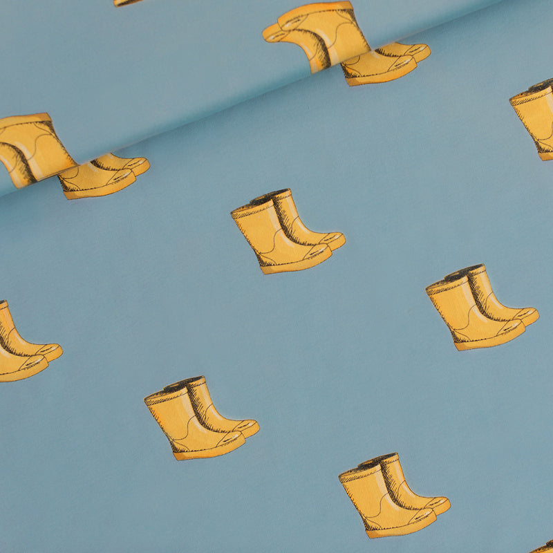 Wellies French Terry, Citadel Blue