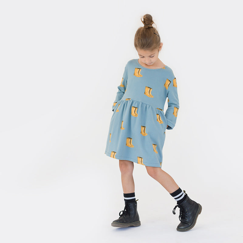 Wellies French Terry, Citadel Blue