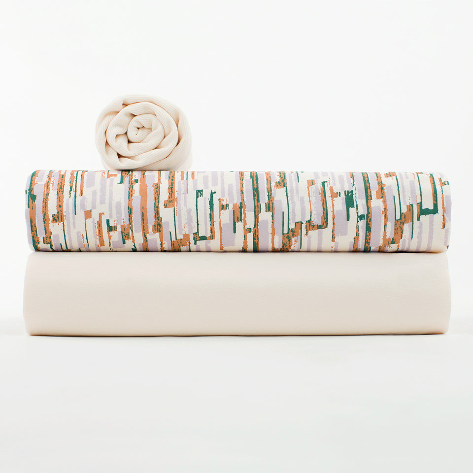 Laundry Days French Terry, Bridal Blush Beige