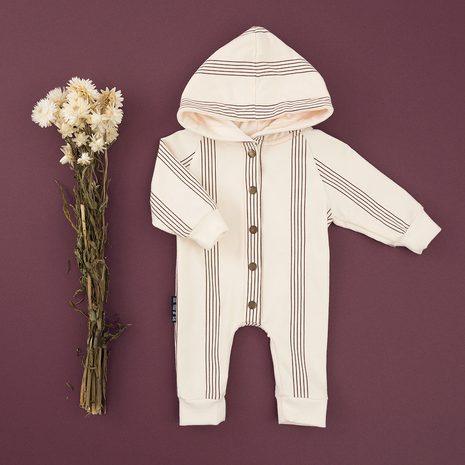Verticals French Terry, Bridal Blush Beige