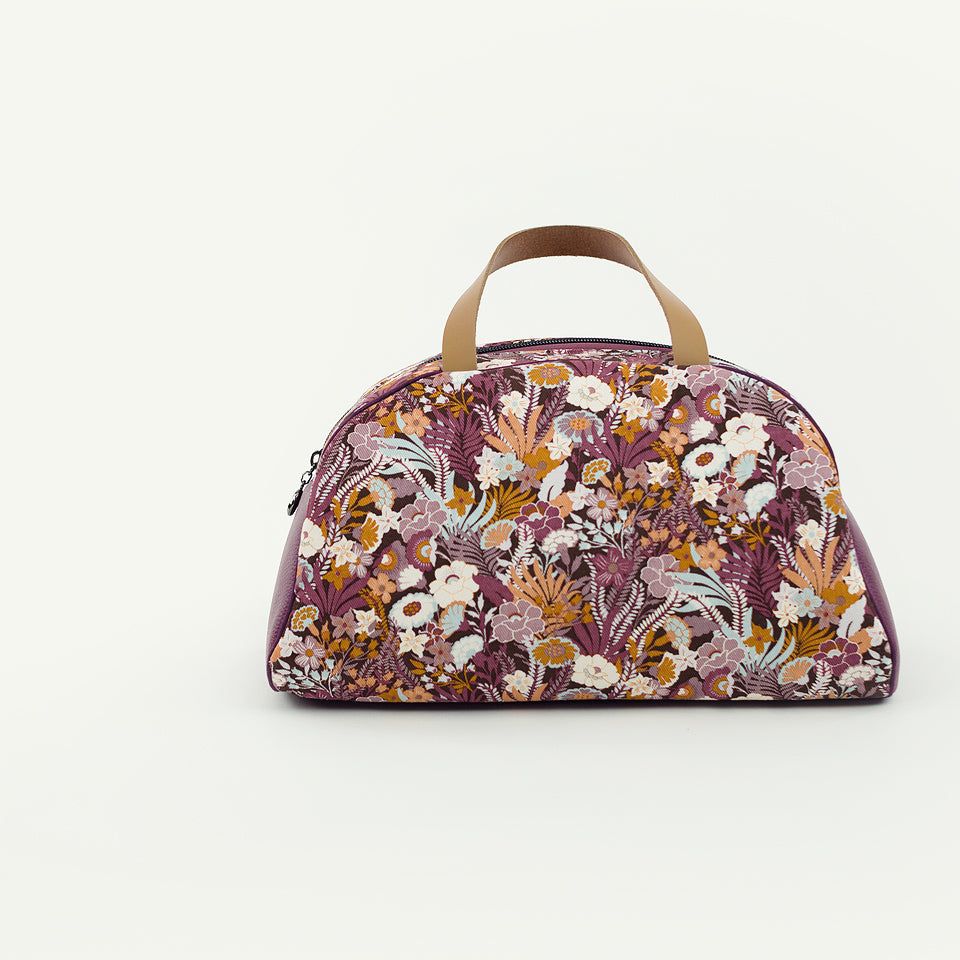 Flower Wealth Cotton Canvas Twill, Nocturne Purple