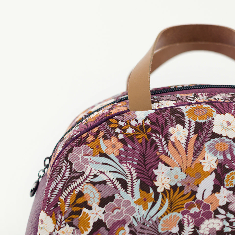 Flower Wealth Cotton Canvas Twill, Nocturne Purple