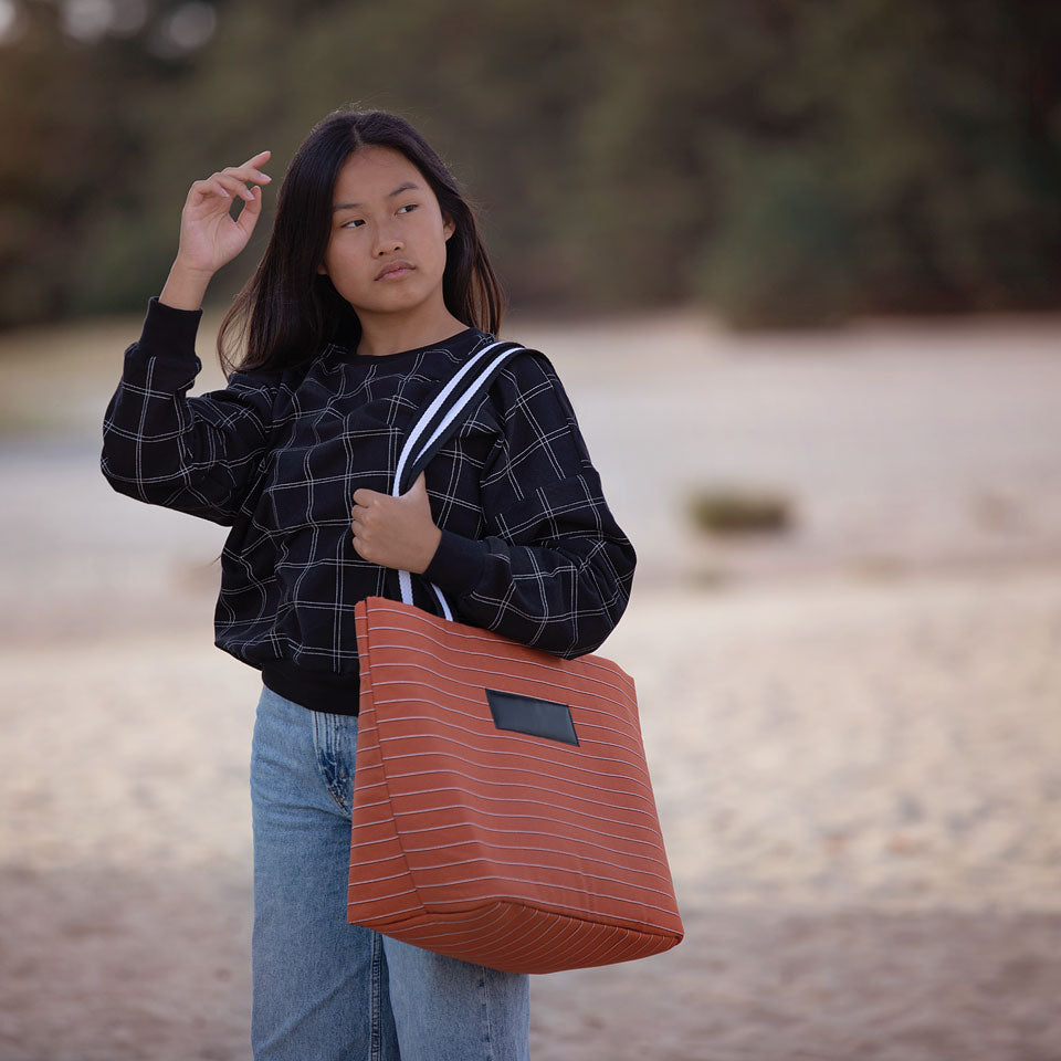 Double Grid French Terry, Black