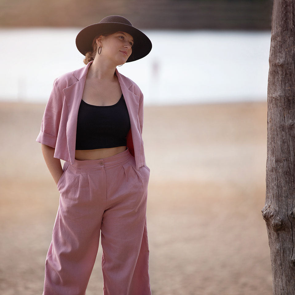 Linen Viscose, Zephyr Pink