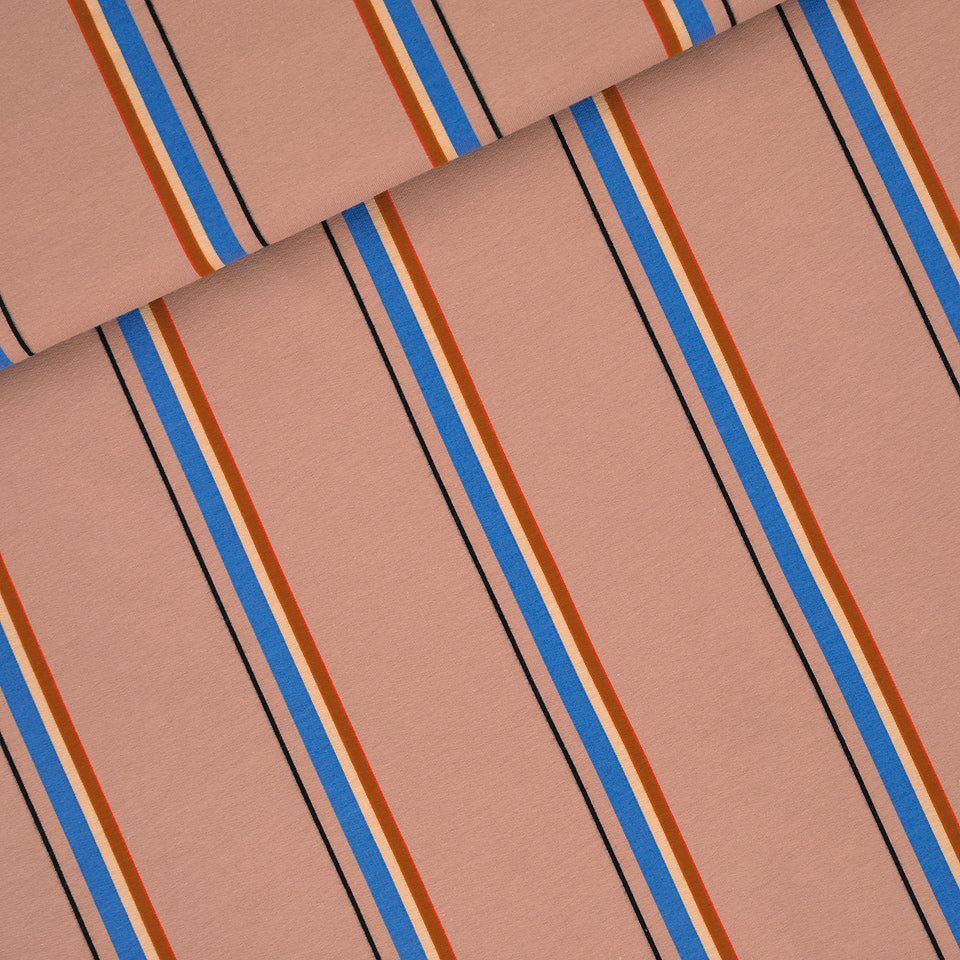 Lines French Terry, Café Au Lait