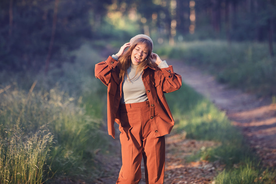 Corduroy Fine Rib, Umber Brown