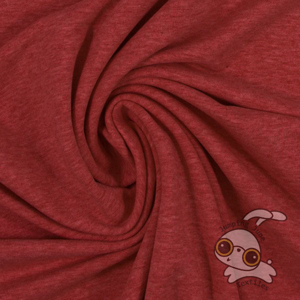 Melange Burgandy Sweatshirt Fleece