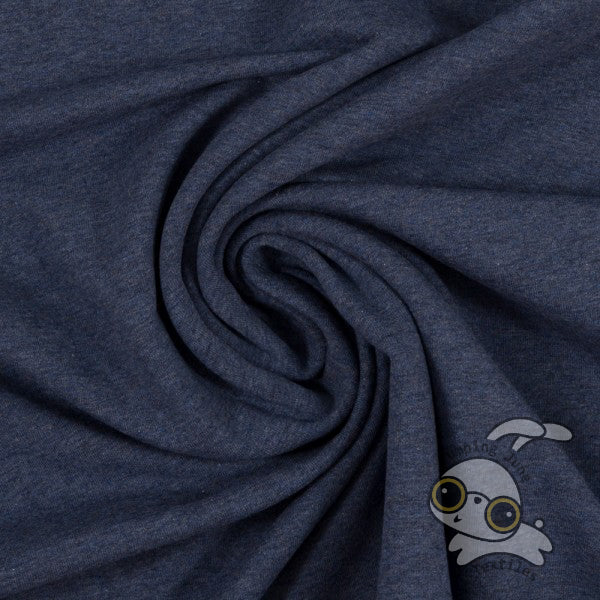Melange Dark Blue Sweatshirt Fleece