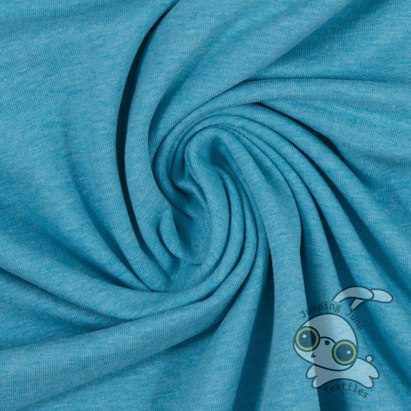 Melange Turquoise Sweatshirt Fleece