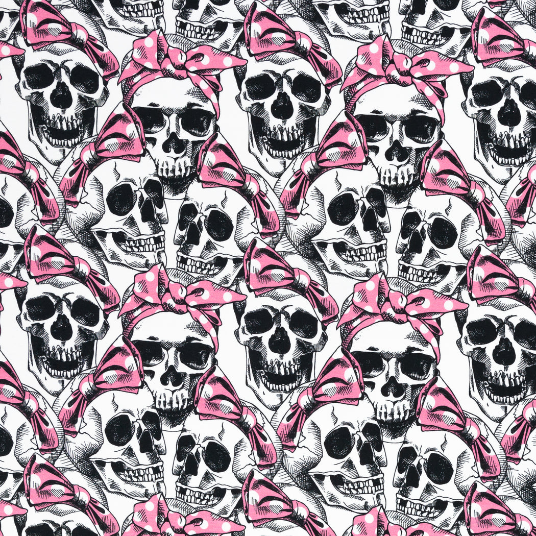 Skulls with Ribbons Jersey, White