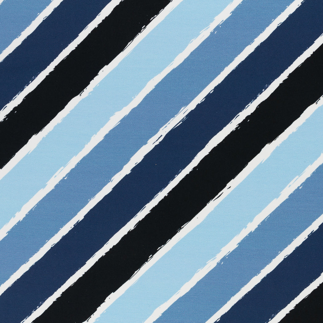 Lycklig Diagonally Stretch French Terry, Blue-Navy