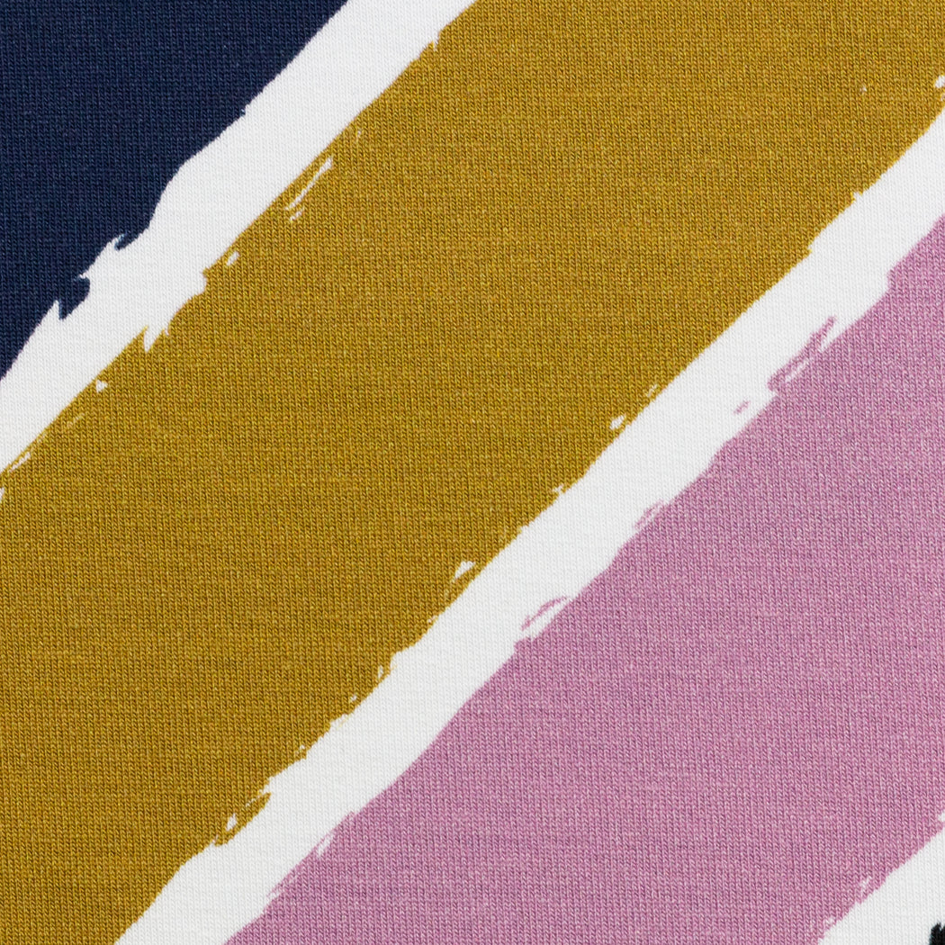 Lycklig Diagonally Stretch French Terry, Ochre-Rose