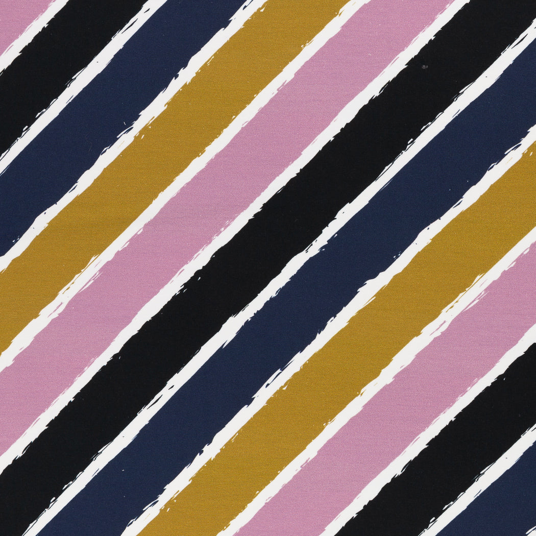 Lycklig Diagonally Stretch French Terry, Ochre-Rose