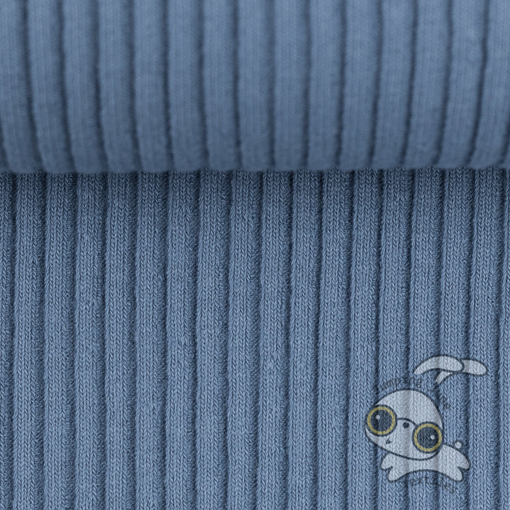 Faded Denim 4x4 Heavy Ribbing, *Limited Fall Collection*