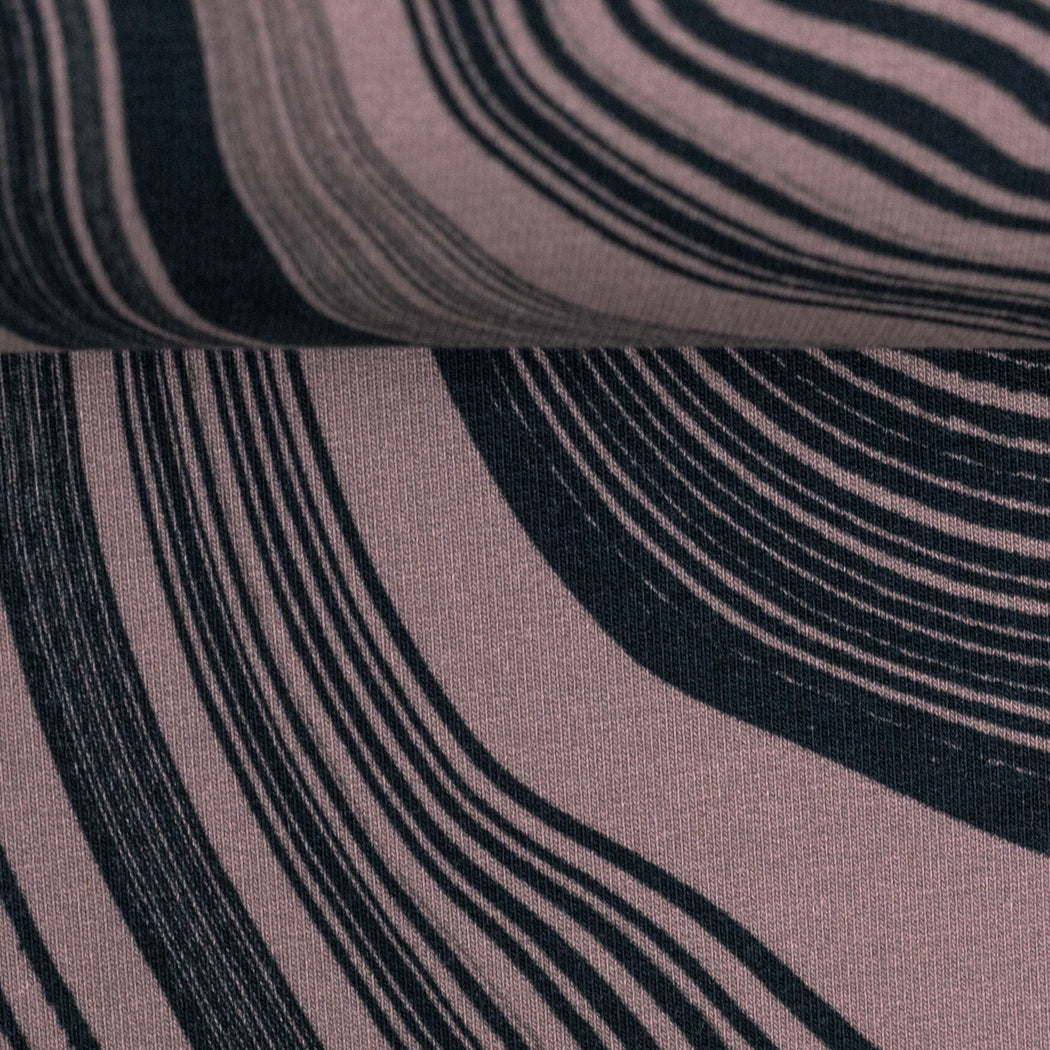 Stone Layers French Terry, Dusty Rose