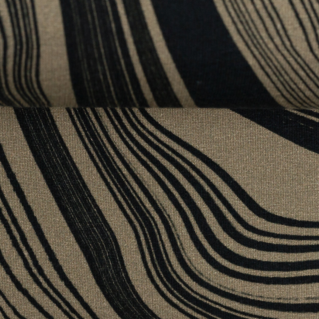 Stone Layers French Terry, Putty