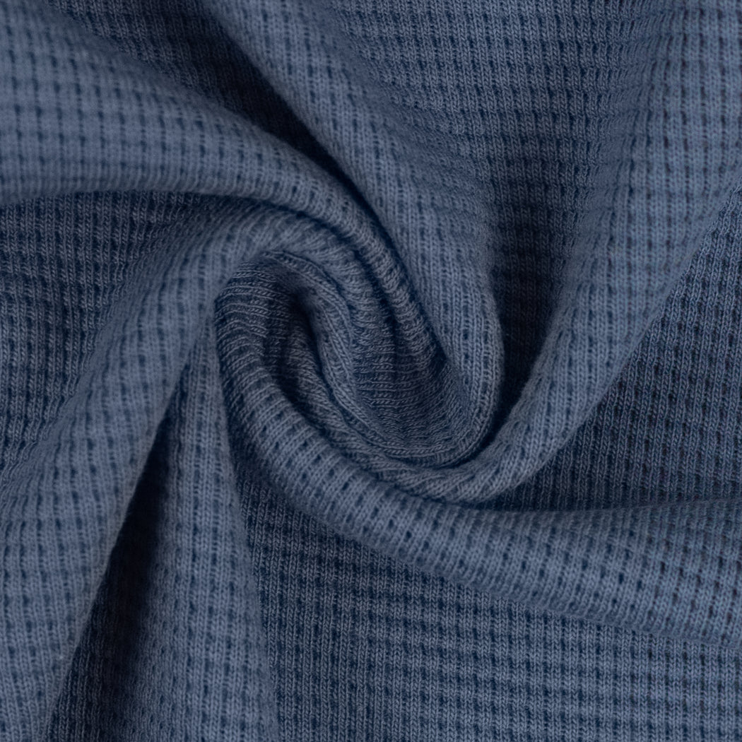 Waffle Knit, Dark Blue