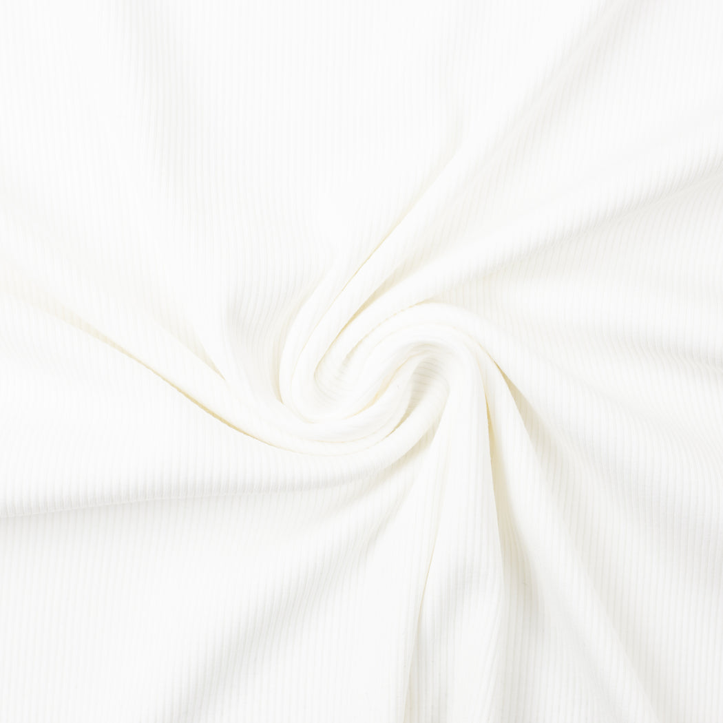 Off White Ribbed Knit