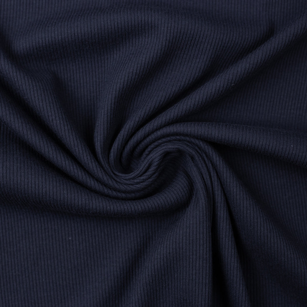 Navy Ribbed Knit