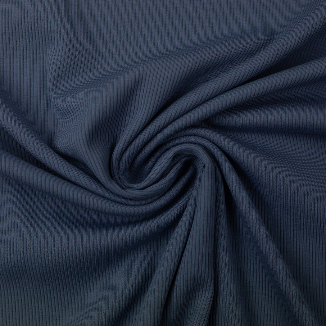 Night Blue Ribbed Knit