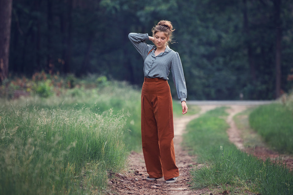 Corduroy Fine Rib, Umber Brown