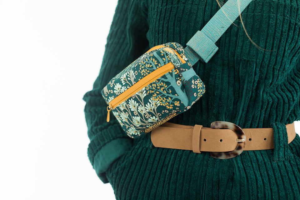 Webbing, Slate Blue Green & Copper Lurex