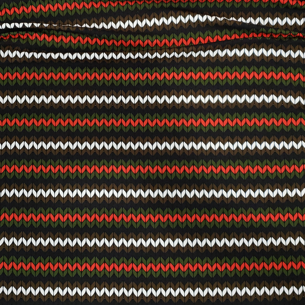 Granny Knitting Organic Jersey, Christmas by Znok Design