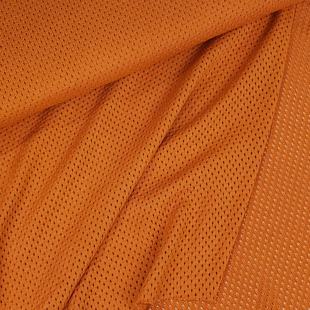 "Check Point" Knitty Air Organic Sweater Knit, Orange by Albstoffe