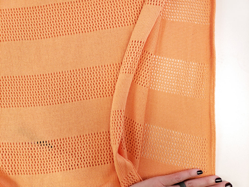Bliss Stripe Knitty Organic Jacquard, Col 3: A86 Peach