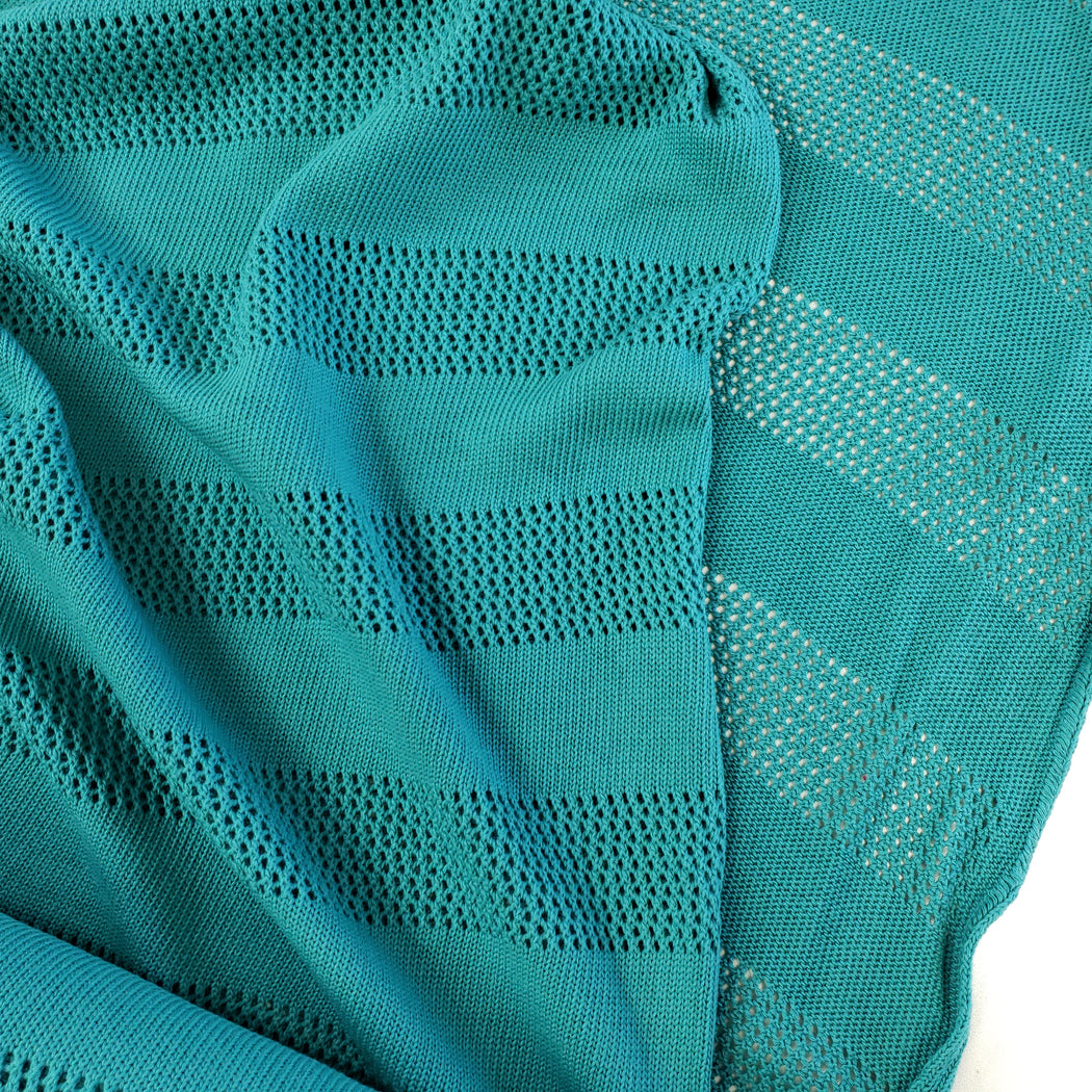 Bliss Stripe Knitty Organic Jacquard, Col 1: A71 Turquoise