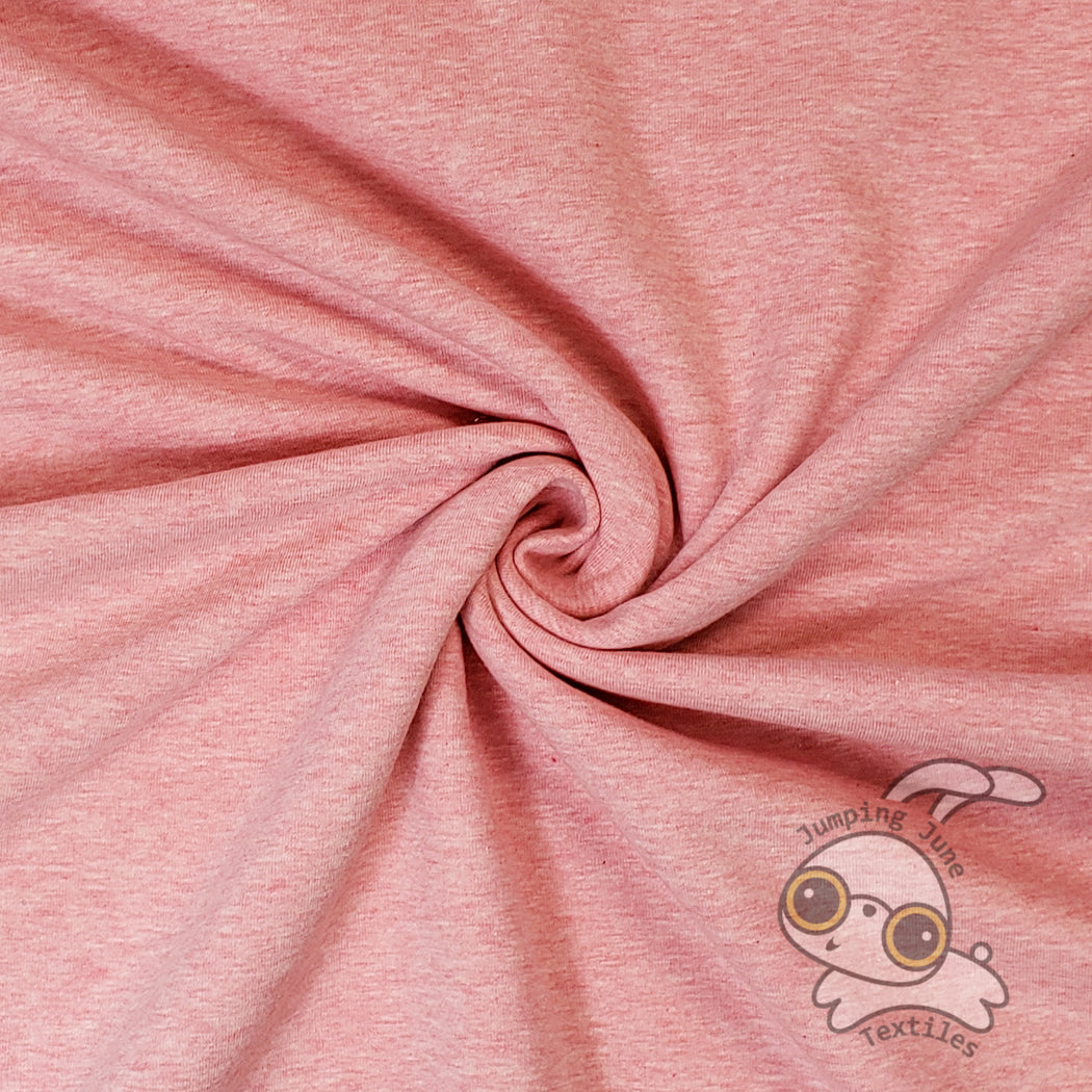 Melange Warm Pink Sweatshirt Fleece