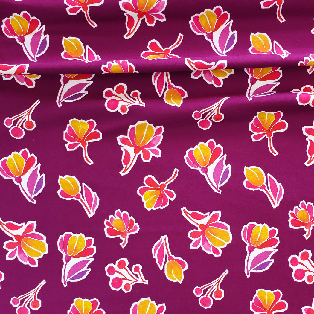 Life Loves You Magnolia Organic Jersey, Berry
