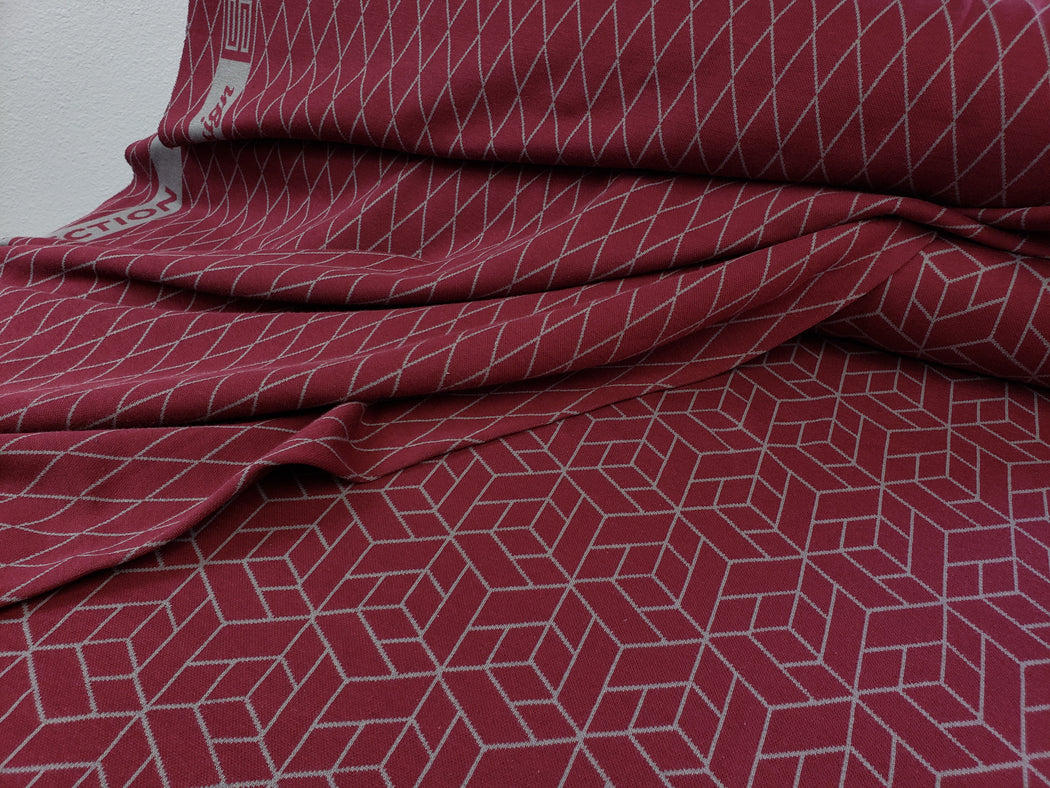Cozy Collection Diamond Jacquard, Bordeaux