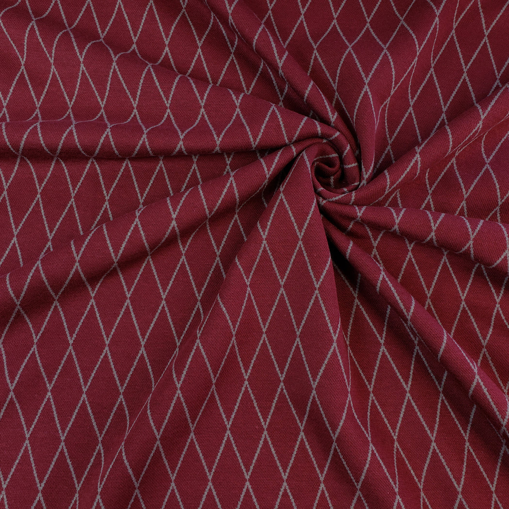 Cozy Collection Diamond Jacquard, Bordeaux