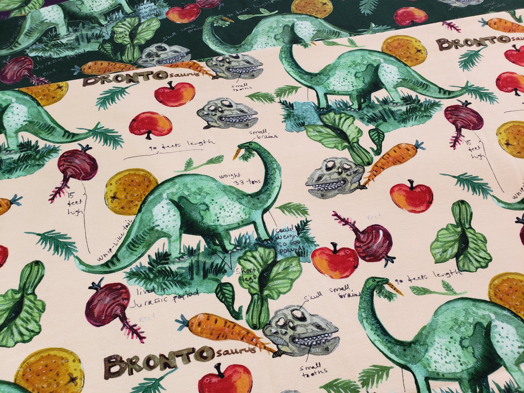 Veggiesaurus Organic Jersey, Cream