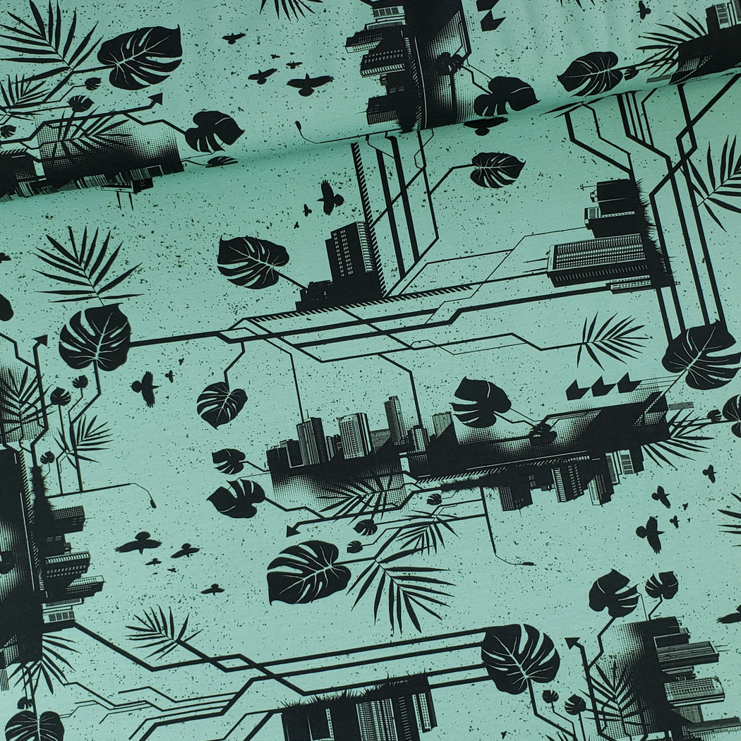 Urban Jungle City Jersey, Spearmint