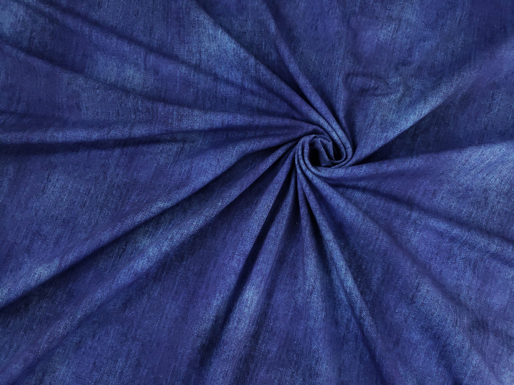 Denim-Look Jersey, Cobalt