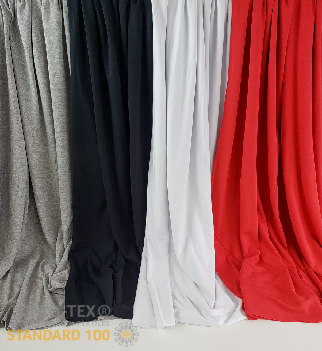 Bamboo Jersey, Melange Gray