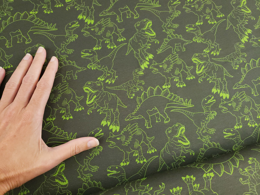 Jesse Dinosaurs Jersey, Khaki Green