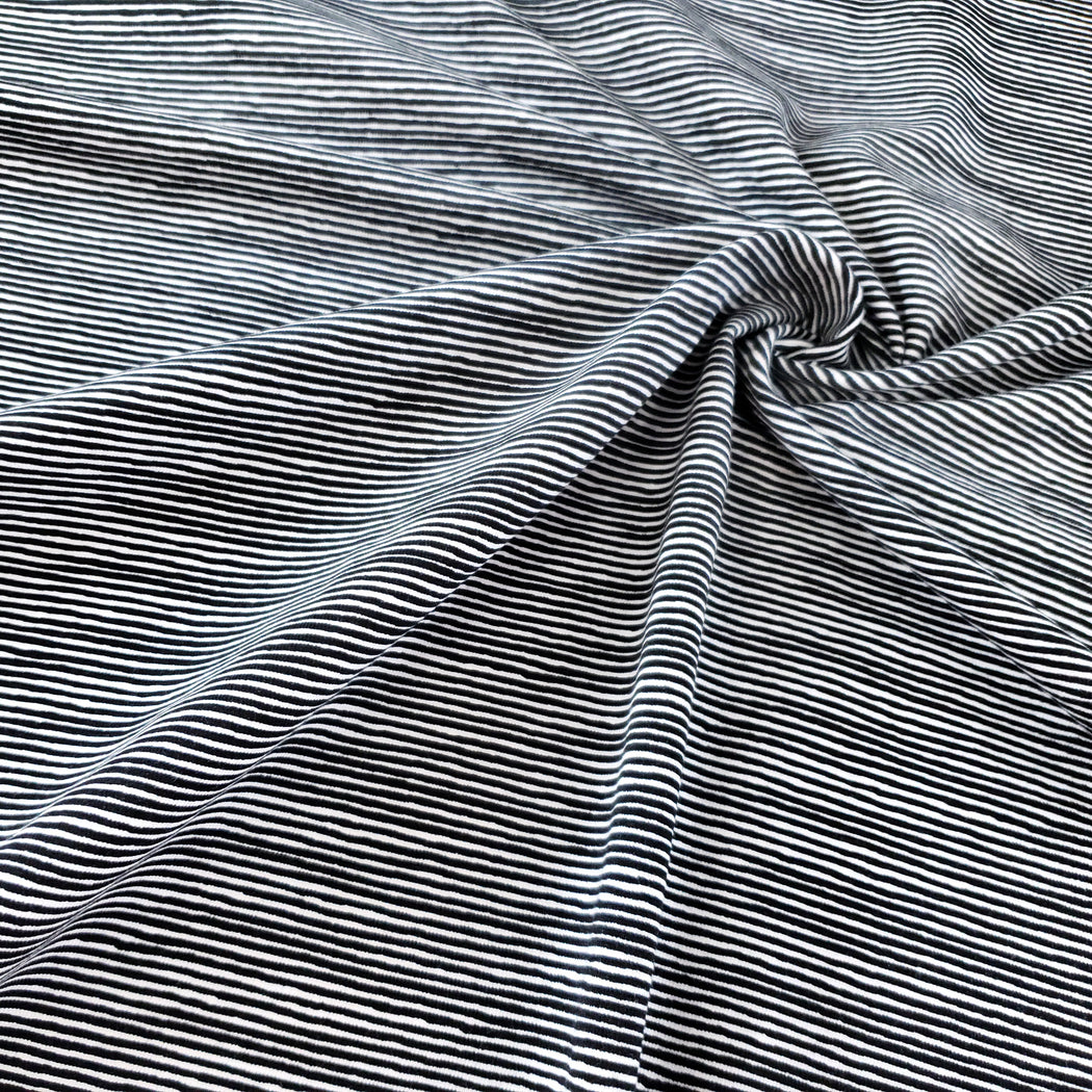 Sketch Micro Stripes Jersey, Black