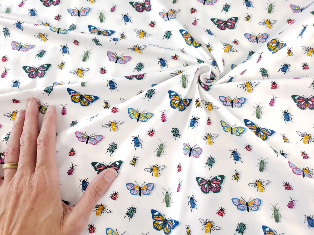 Vintage Botanicals Insects Jersey, White
