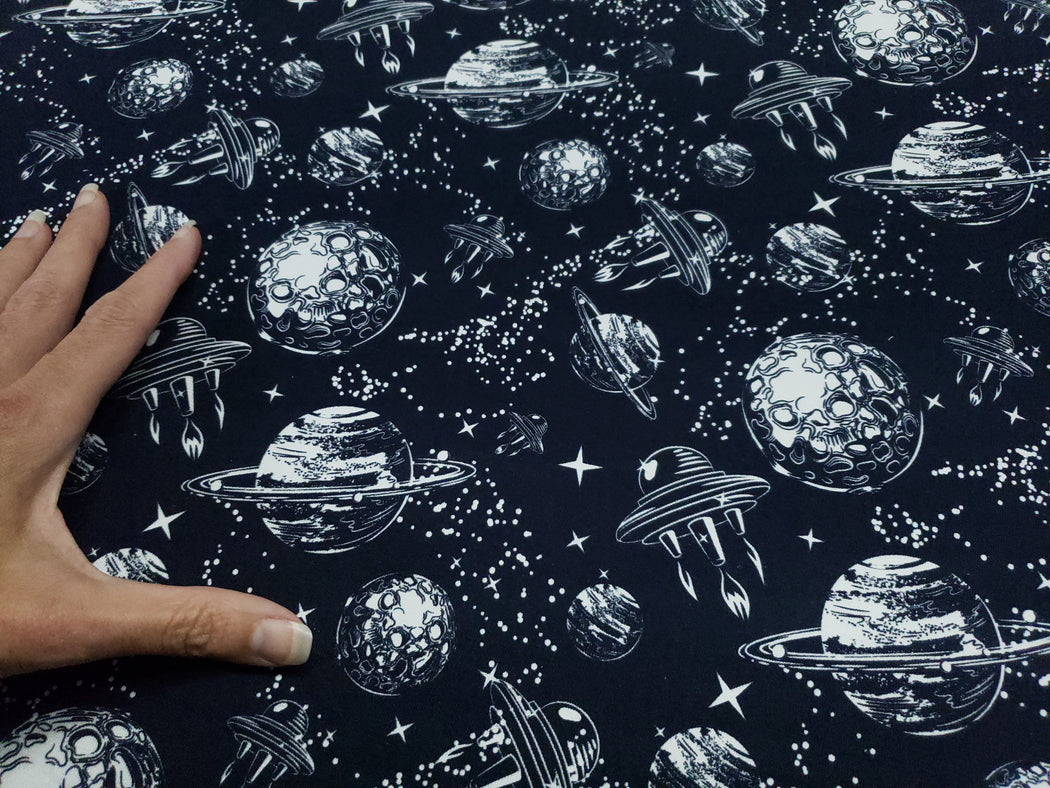 Planets & UFOs French Terry, Navy